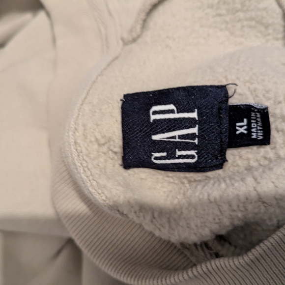 GAP Beige Fleece-Lined Sweatshirt Size Xl - Picture 5 of 5